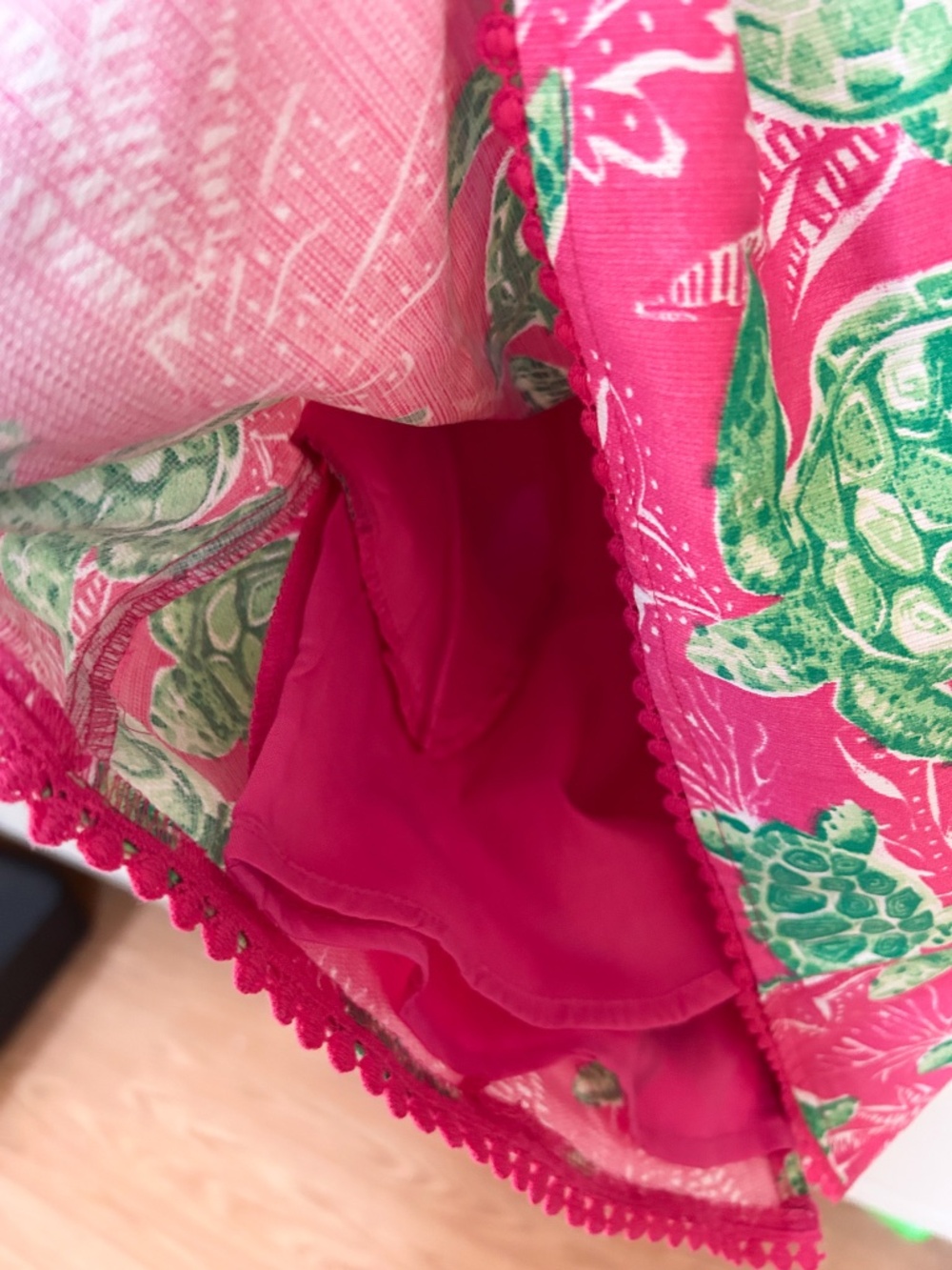NWT Tommy Bahama kids sea turtle dress, hot pink & green-sz 6, purse&cardigan - Picture 7 of 10